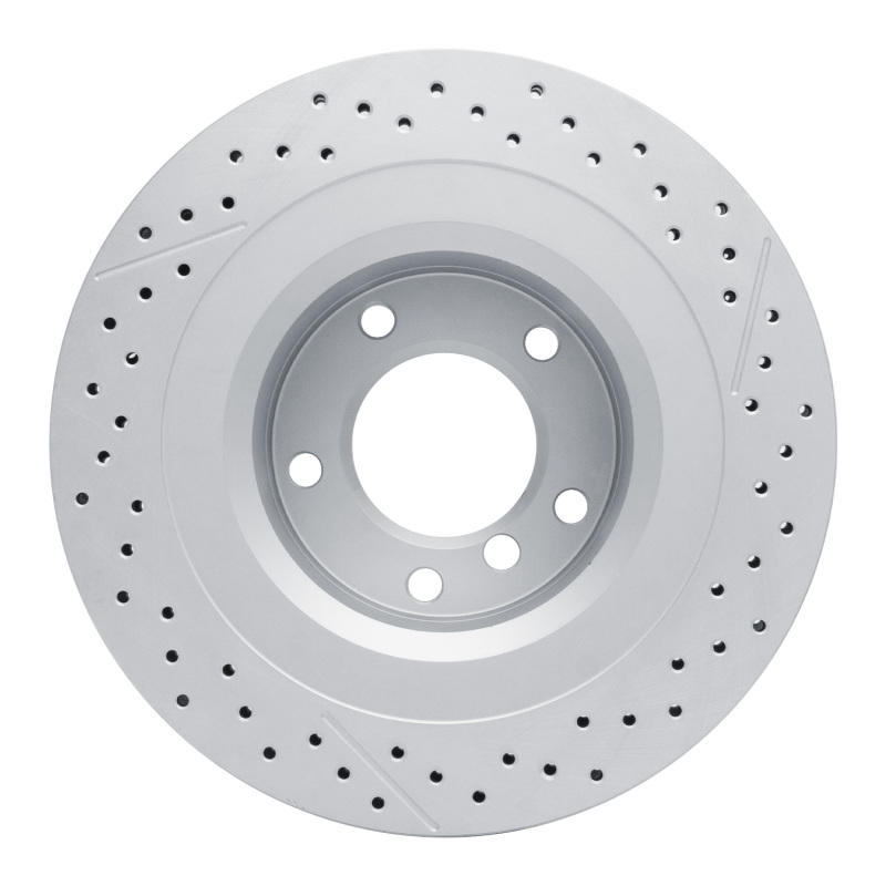 Mercedes-Benz G65 AMG Brake Rotor (1) - Rear - R1 Concepts - GeoSPEC Coated Rotor - Drilled and Slotted - `13-`18